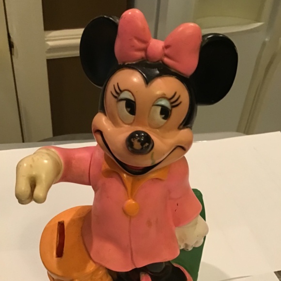 Vintage Minnie Mouse Bank Walt Disney Production-Home Kids Collectables Holiday - Picture 3 of 8